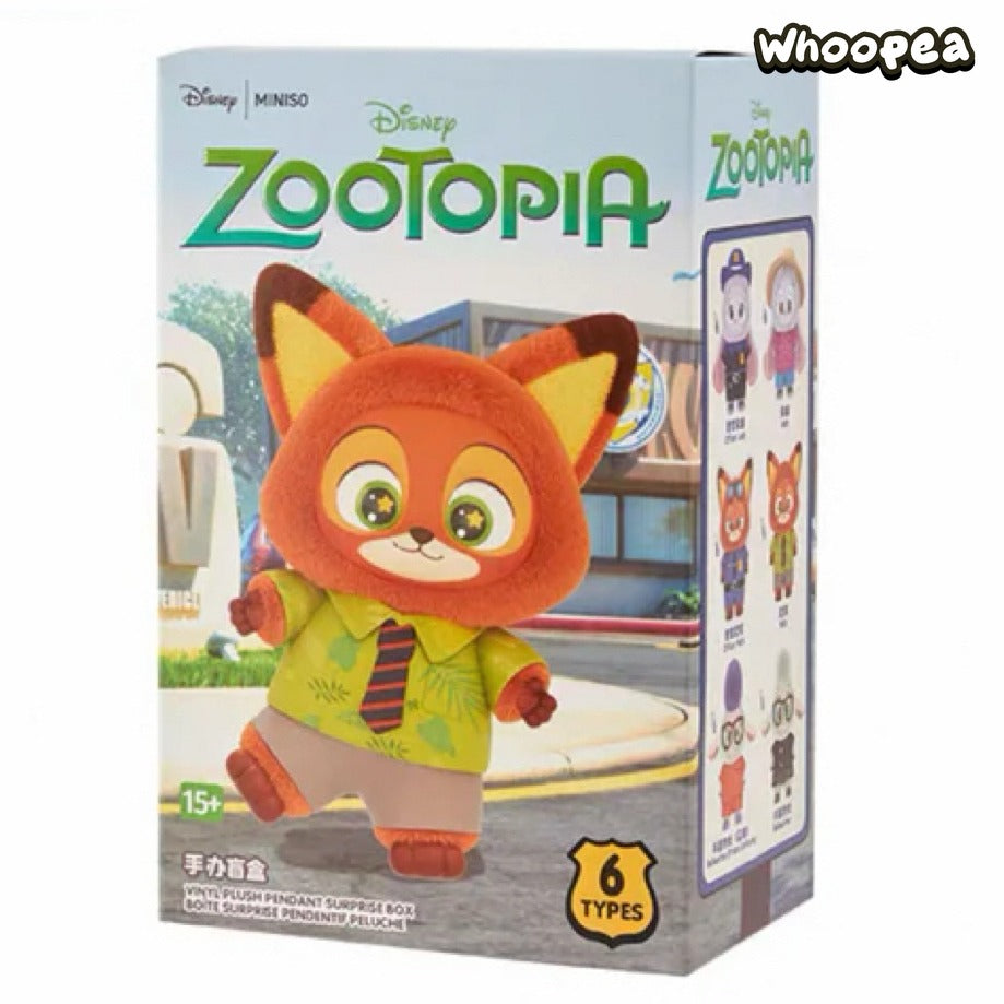 Miniso Zootopia Vinyl Plush Pendant Mystery Blind Box
