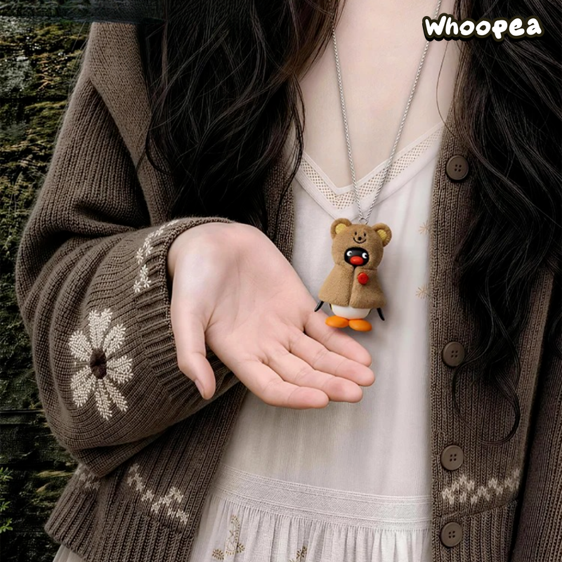 Pingu Forest Tale Series Plush Keychain And Necklace Blind Box