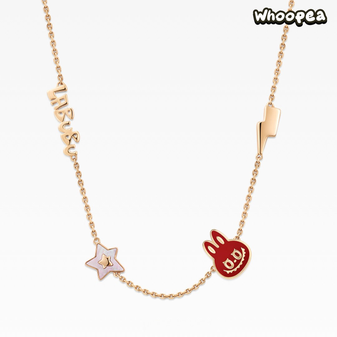 POPOP LOVE CHAPTER Series LABUBU Gemstone Necklace