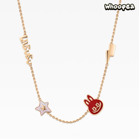 POPOP LOVE CHAPTER Series LABUBU Gemstone Necklace