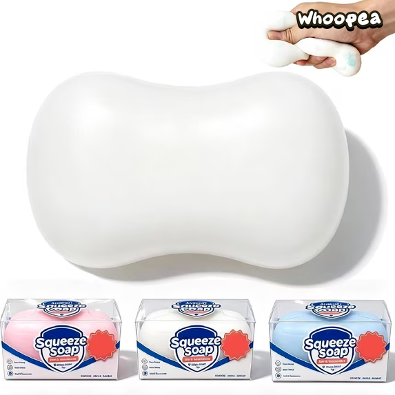 Crunchy Soap Squishy Asmr Bead Filled, Slow Rebound - Sensory Fidget Toy