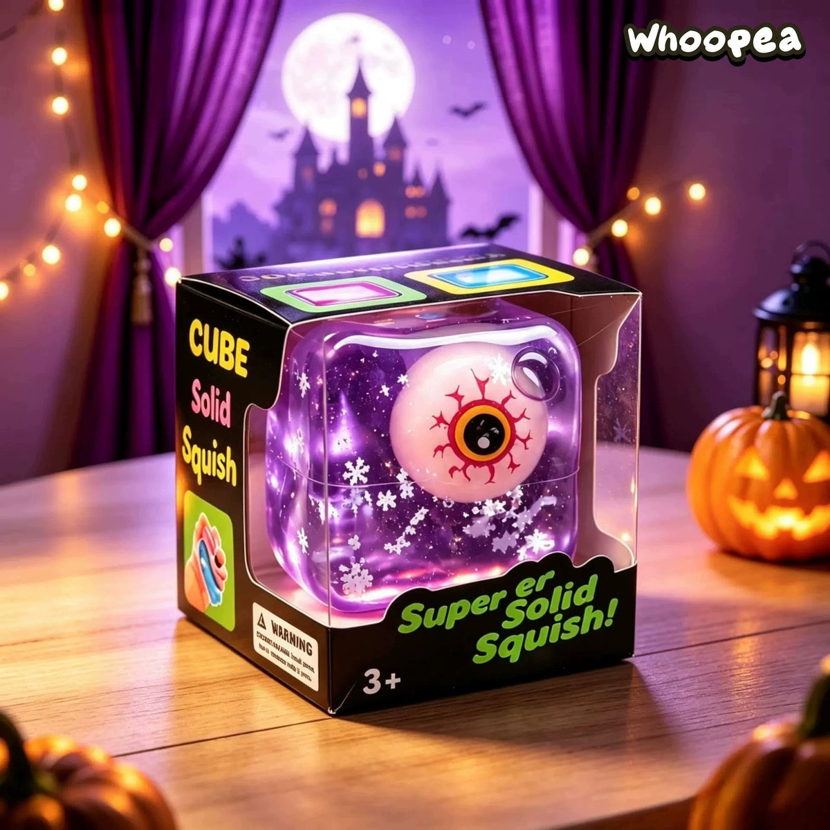 Halloween Crystal Slow Rising TPR Cube Squishy- Fidget Toy