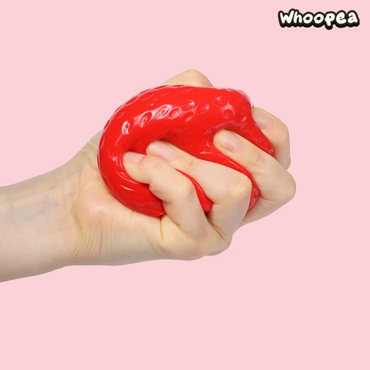 Red Strawberry Taba Squishy - Sensory Fidget Toy