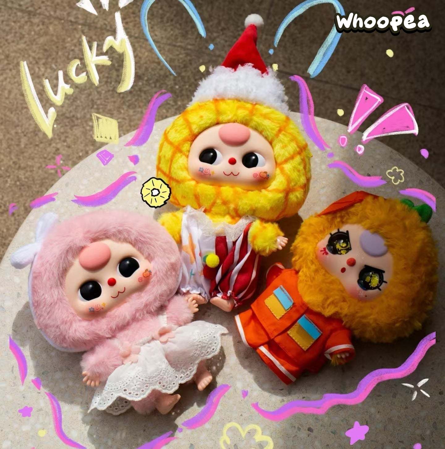 Baby Three Professional Dreamer Series Plush Dolls, Blind