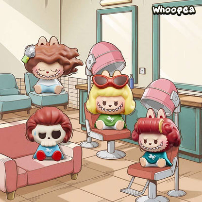 POP BEAN The Monsters Labubu Hair Salon Mini Bean Series Figure Blind Box