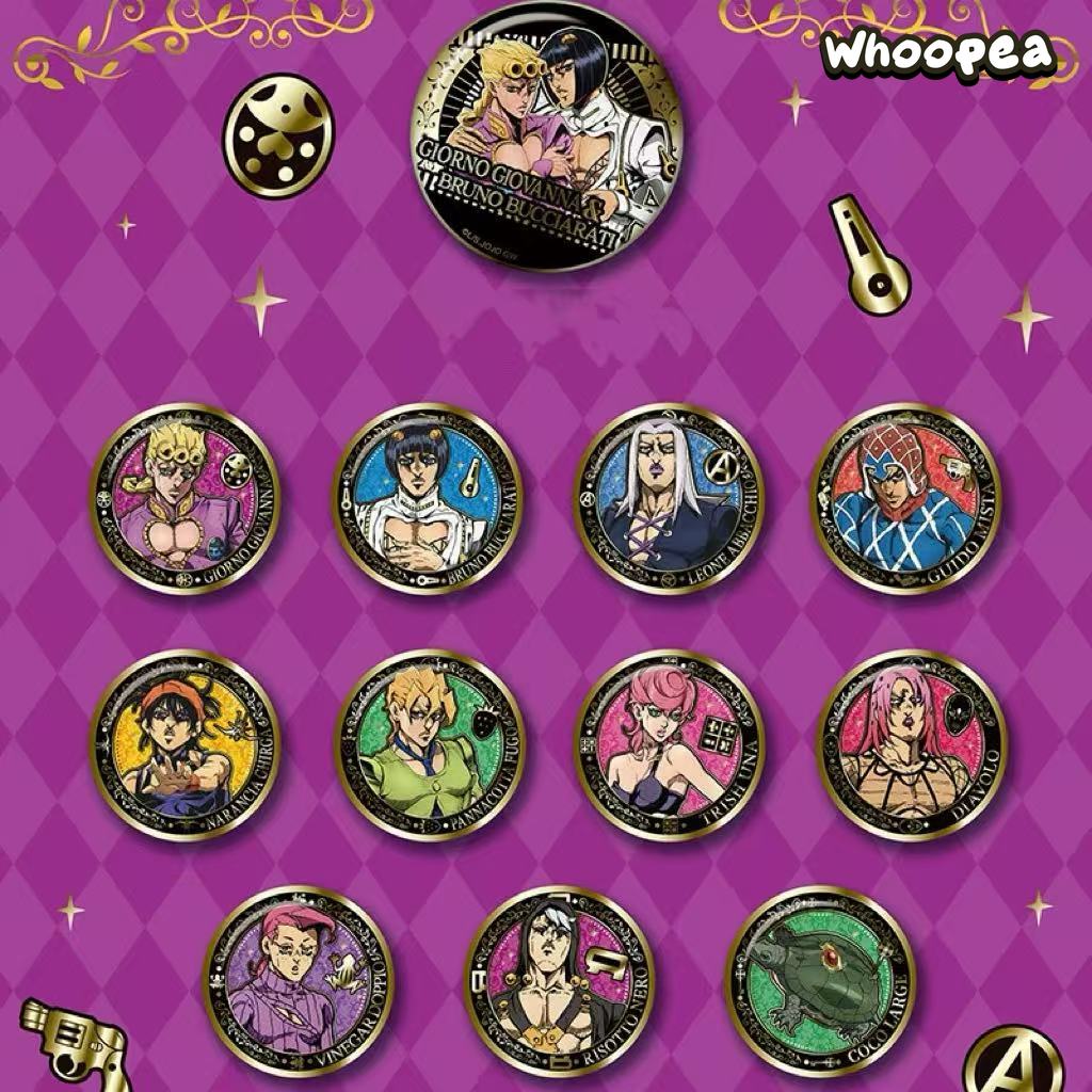 JoJo's Bizarre Adventure Golden Wind Gilt Series Badge Blind Box