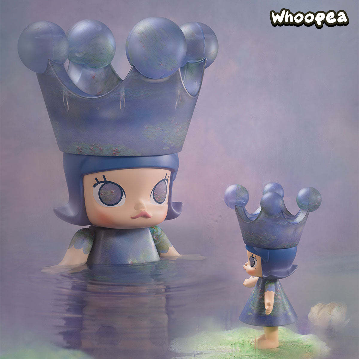 Amazon.com: POP MART MEGA Royal Molly 400% Monet-Les