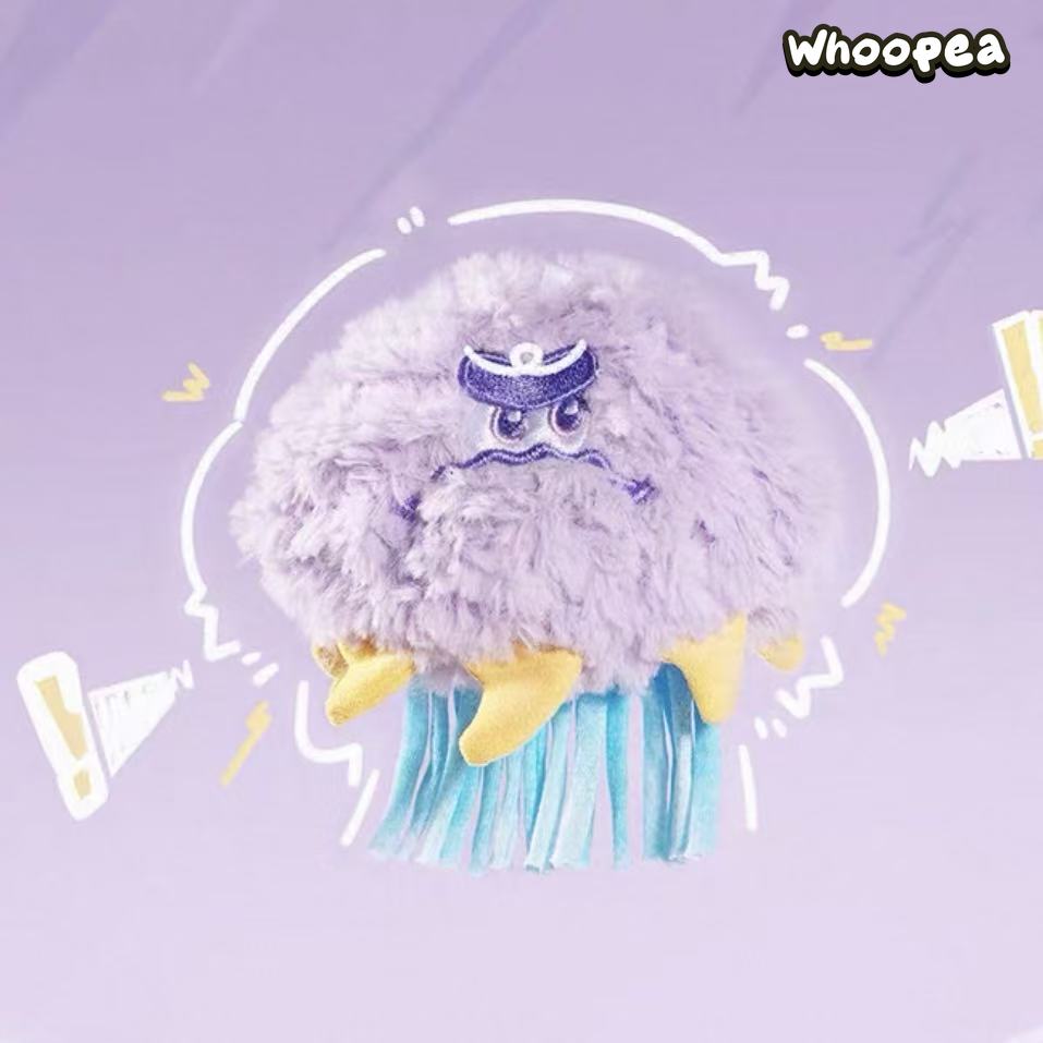 Fluffy Puff Ball Fluffy Weather Bureau Series Plush Bag Charm Blind Box
