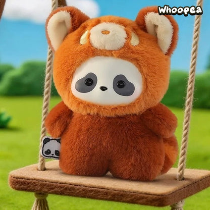 Panda Roll The Zoo In Hands Series Plush Pendant Blind Box