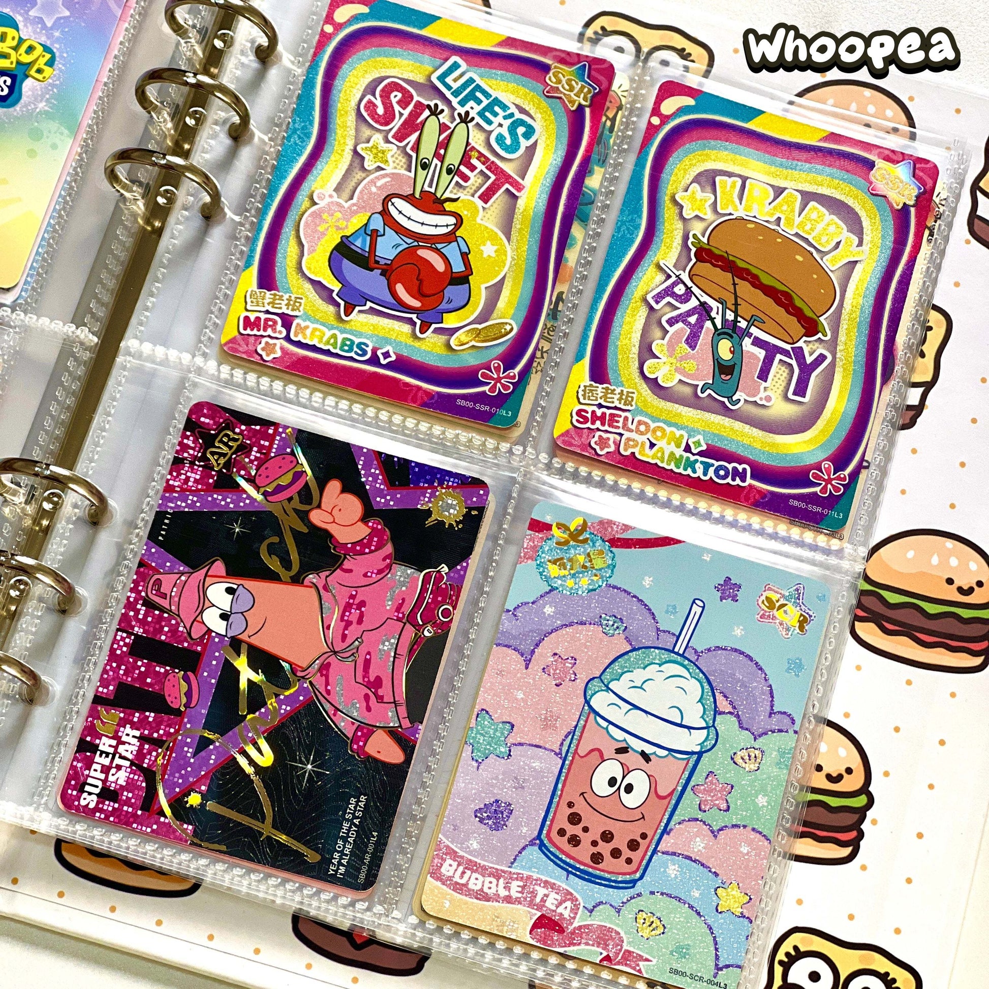 spongebob card binder SpongeBob Trading Card – WHOOPEA