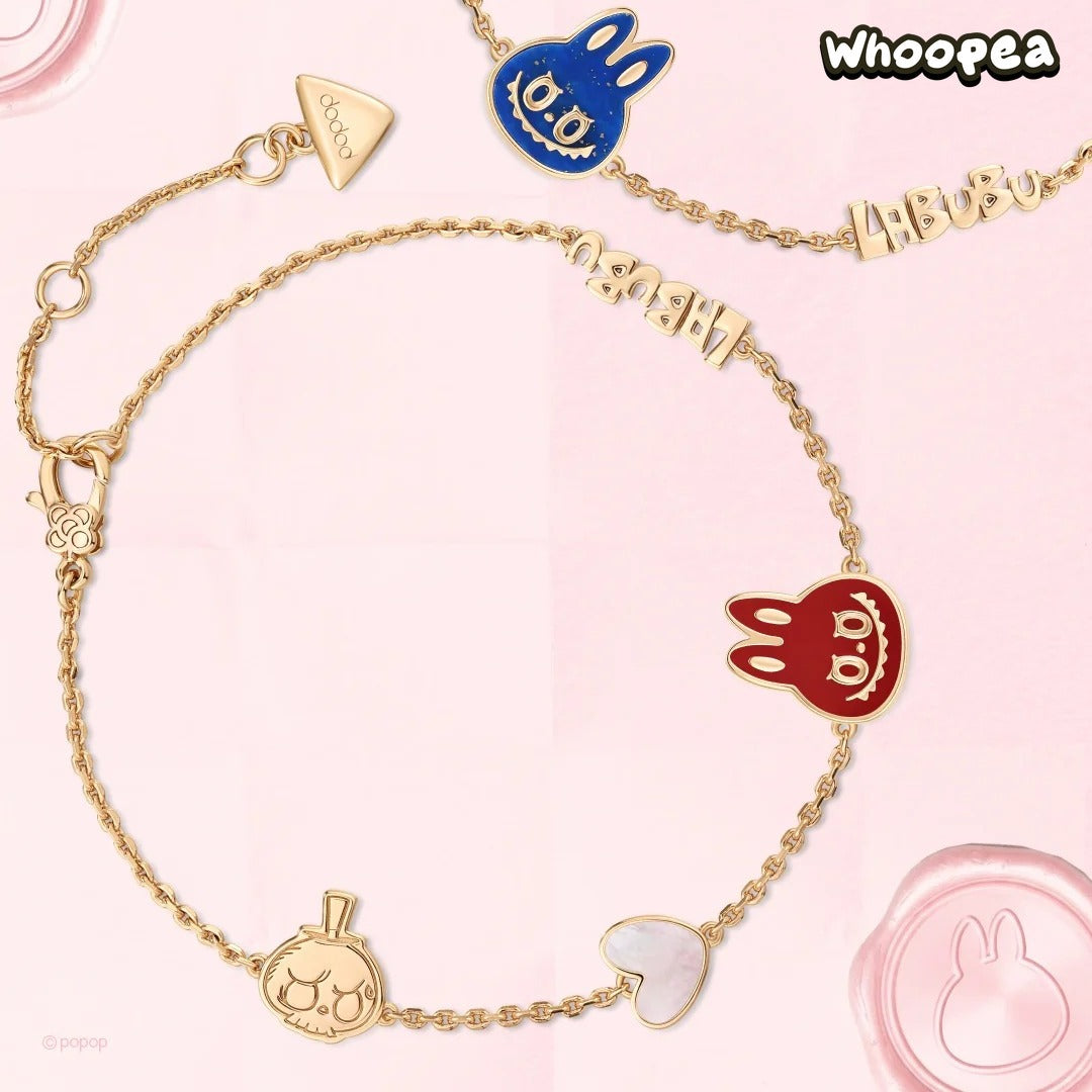 POPOP LOVE CHAPTER Series LABUBU And TYCOCO Gemstone Bracelet