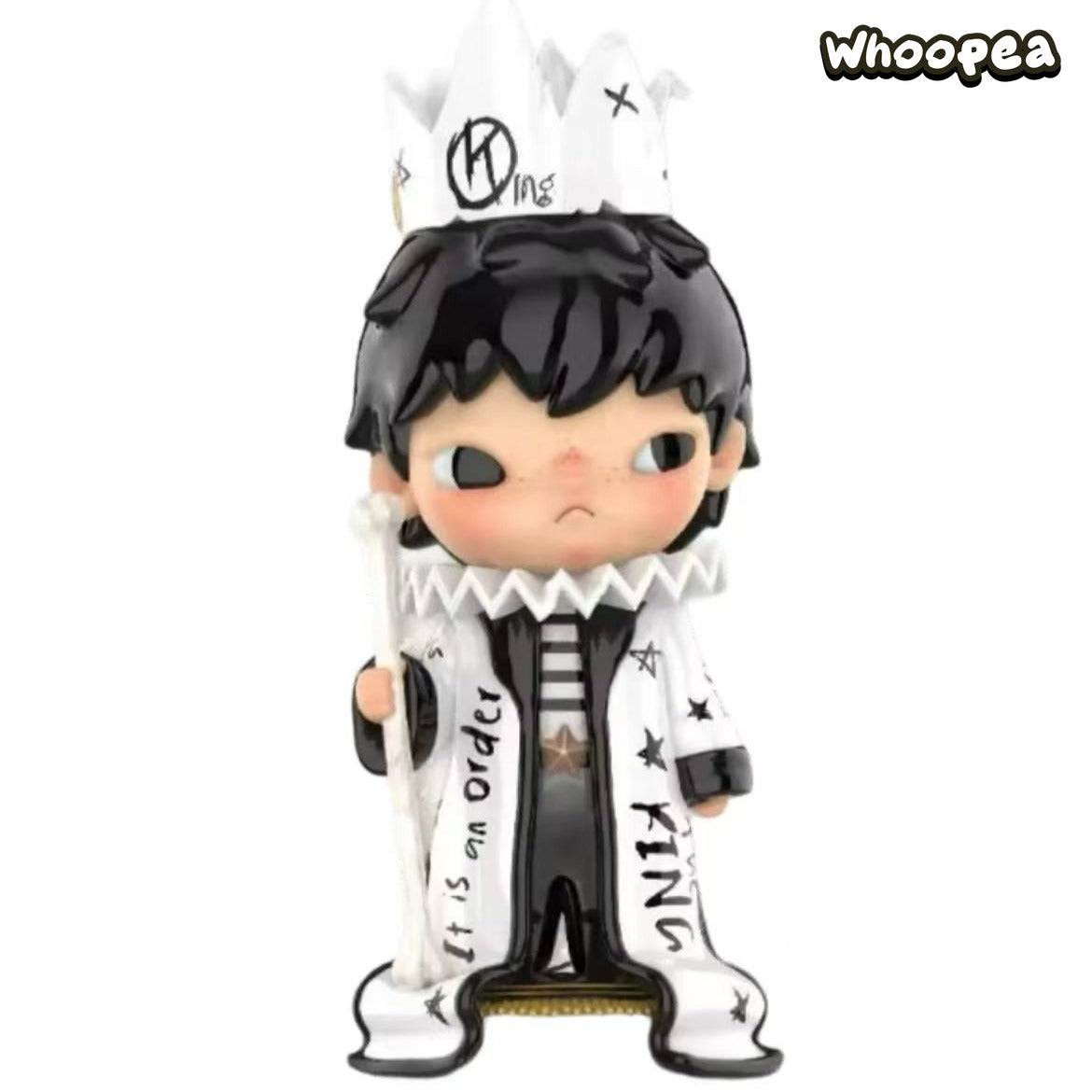 POP MART Hirono The King Figure Hanging Card, France Exclusive