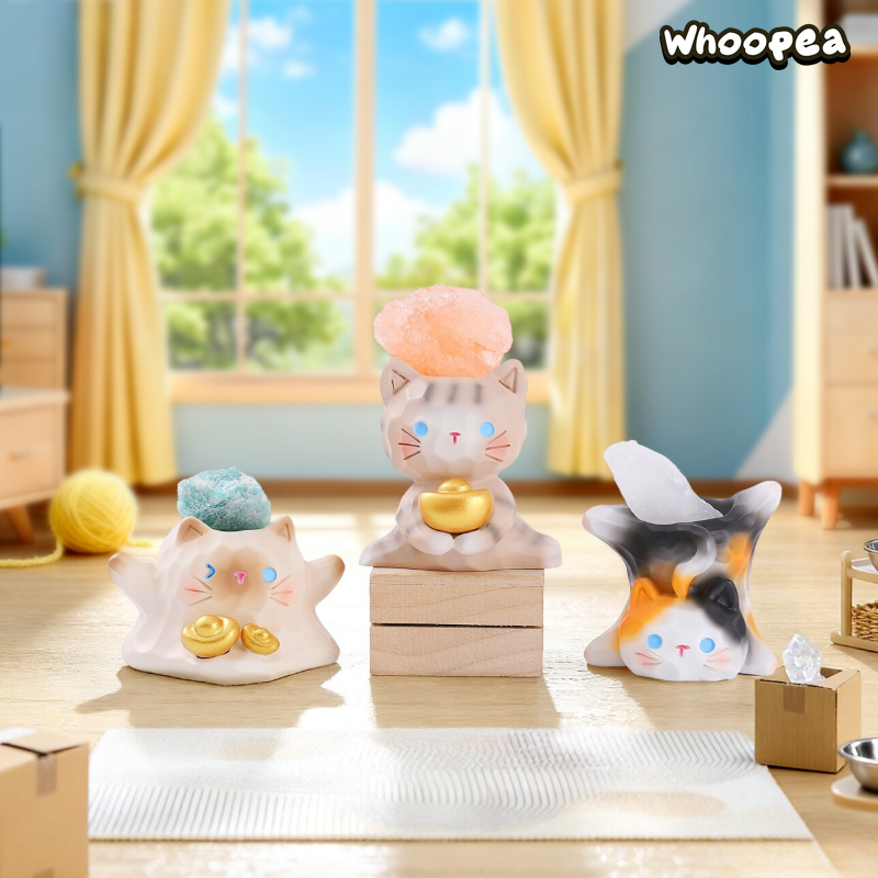 Meow And Meow Series Energy Crystal Mini Bean Blind Box