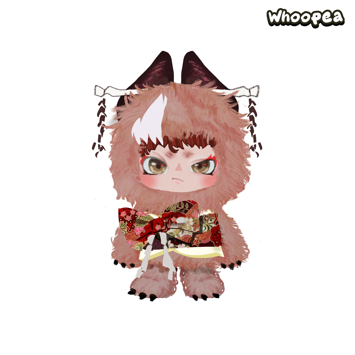 Kimono Custume Vinyl Plush Pendant