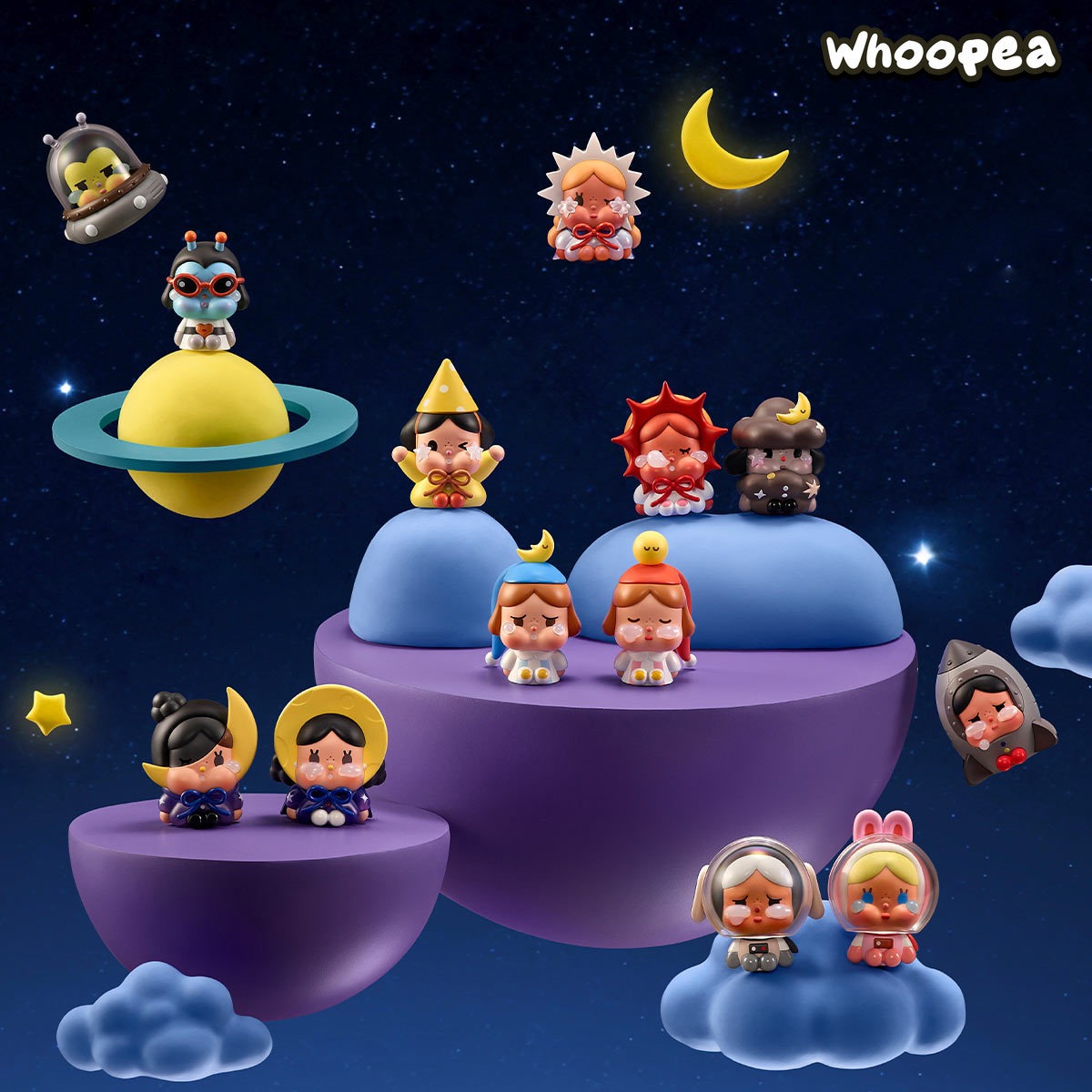 CRYBABY CRYING TO THE MOON-SITTING SERIES FIGURES BLIND BOX – WHOOPEA