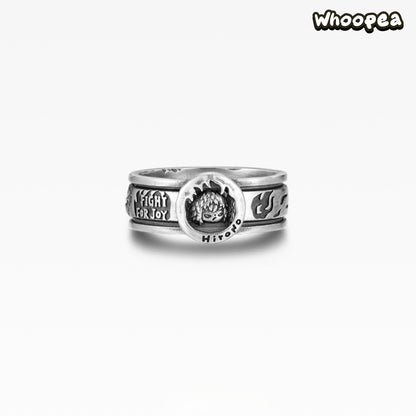POPOP Jewelry HIRONO Fight for Joy Series Challenge Letter Ring