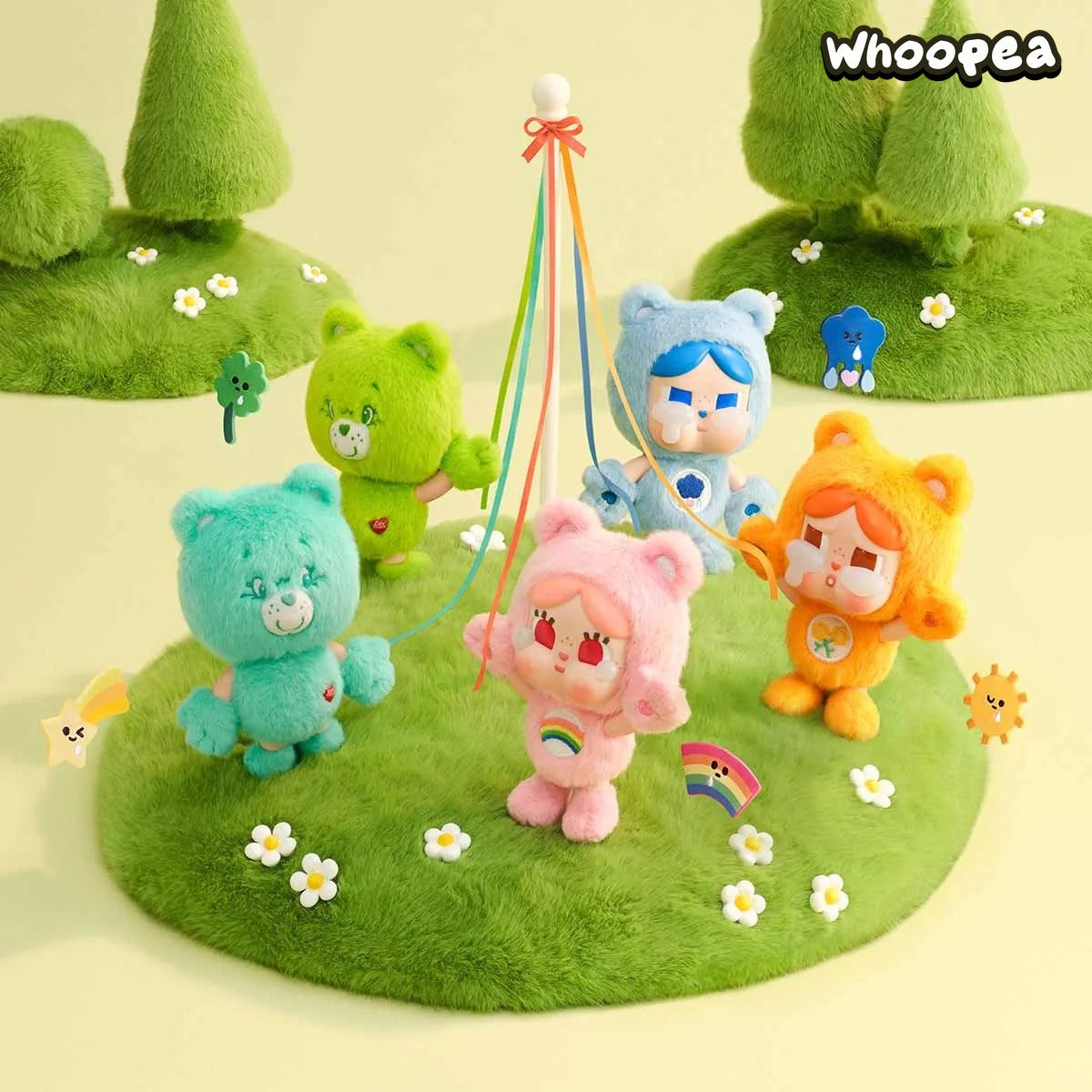 POP MART CRYBABY × Care Bears Series Vinyl Plush Pendant Blind Box (PRE-ORDER)