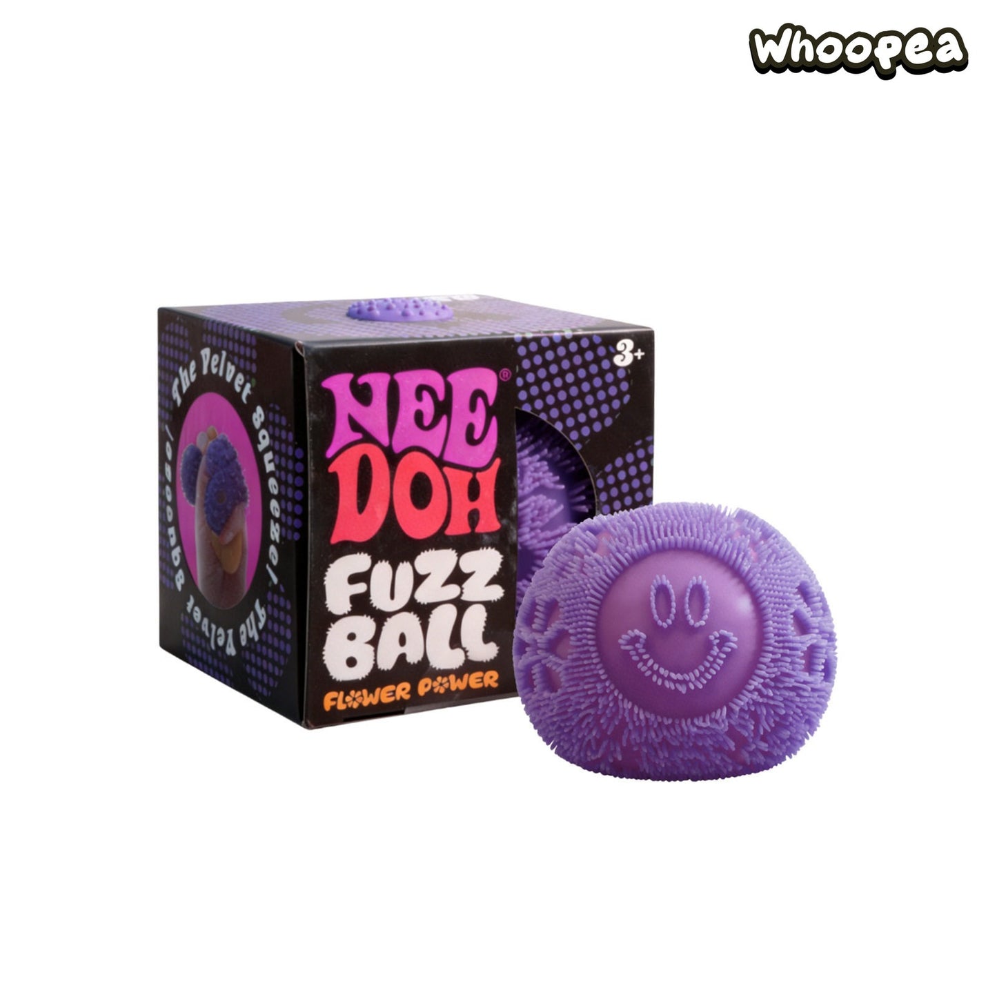 NeeDoh Schylling Fuzz Ball Flower Power Squishy Stress Toy