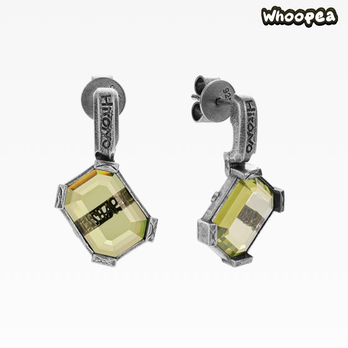 POPOP Jewelry Hirono Series Reshape Olive-Green Earrings