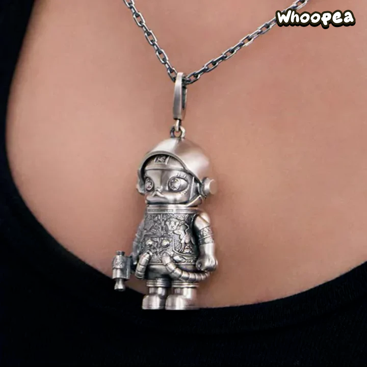 POPOP Jewelry Space Molly Vintage Silver Knuckle Necklace