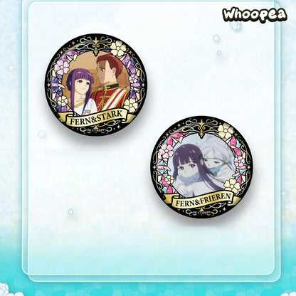 Frieren Beyond Journey's End Stained Glass Series Badge Blind Box