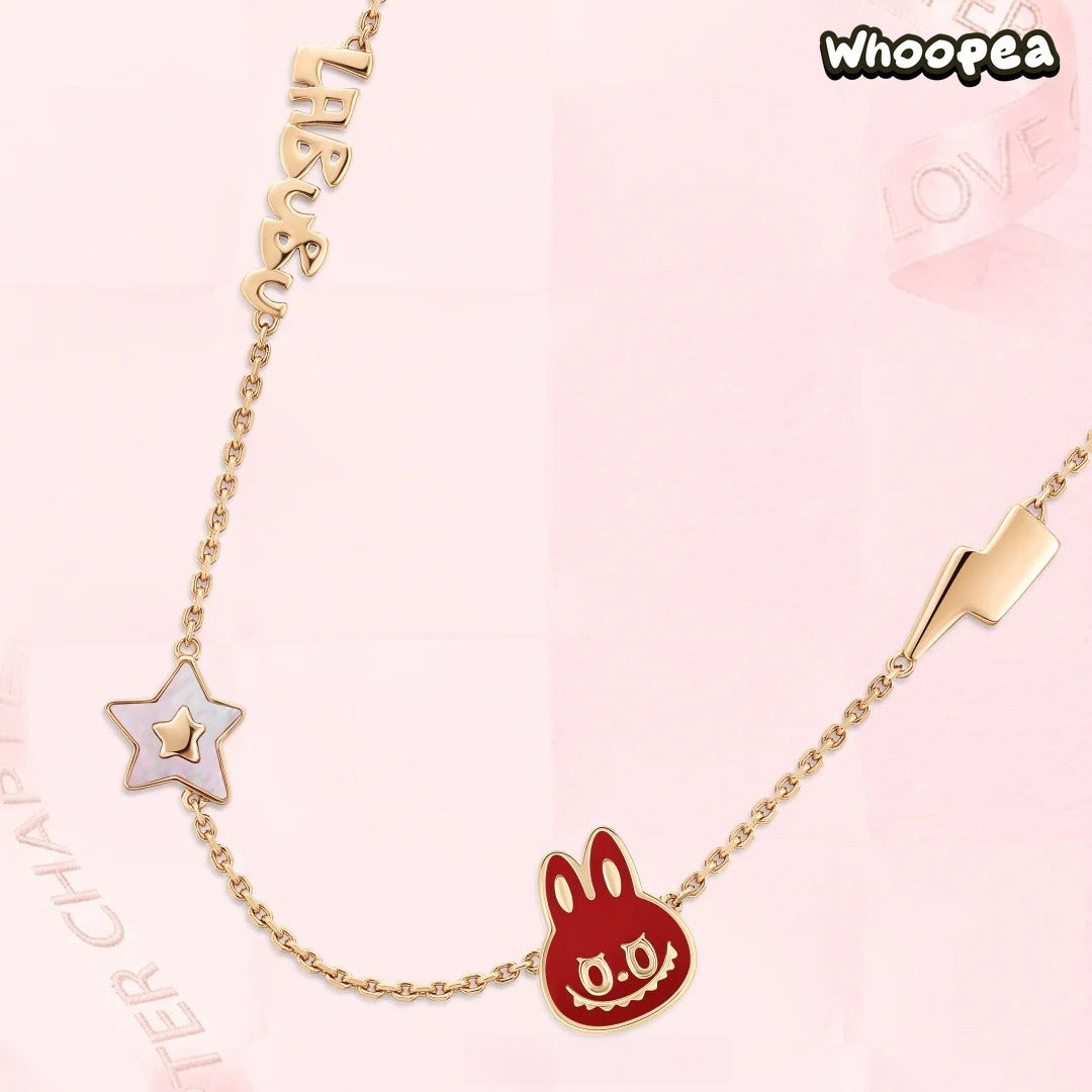 POPOP LOVE CHAPTER Series LABUBU Gemstone Necklace