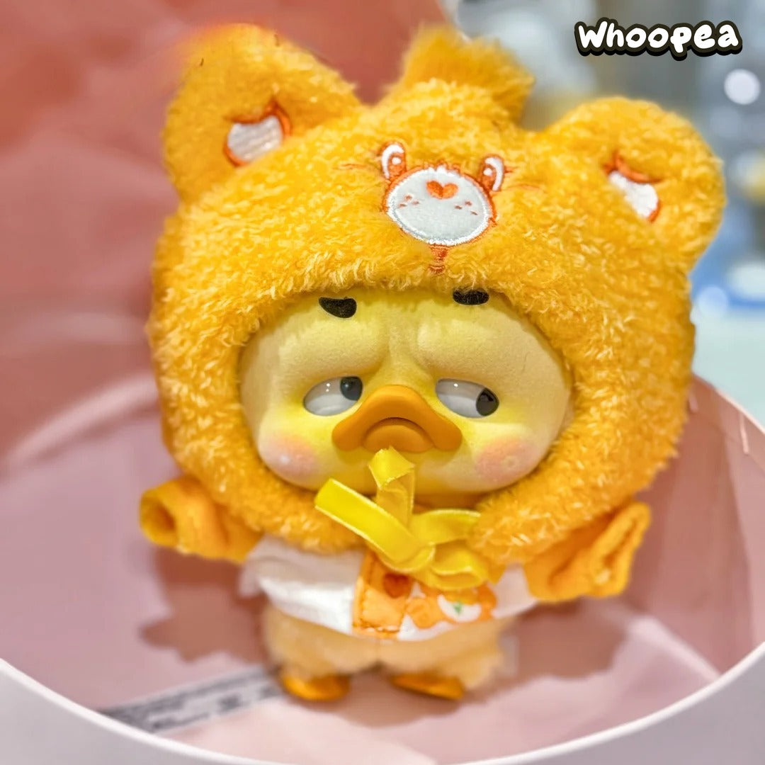 Care Bears x Upset Duck Neon Sweetheart Duck Series Plush Keychain