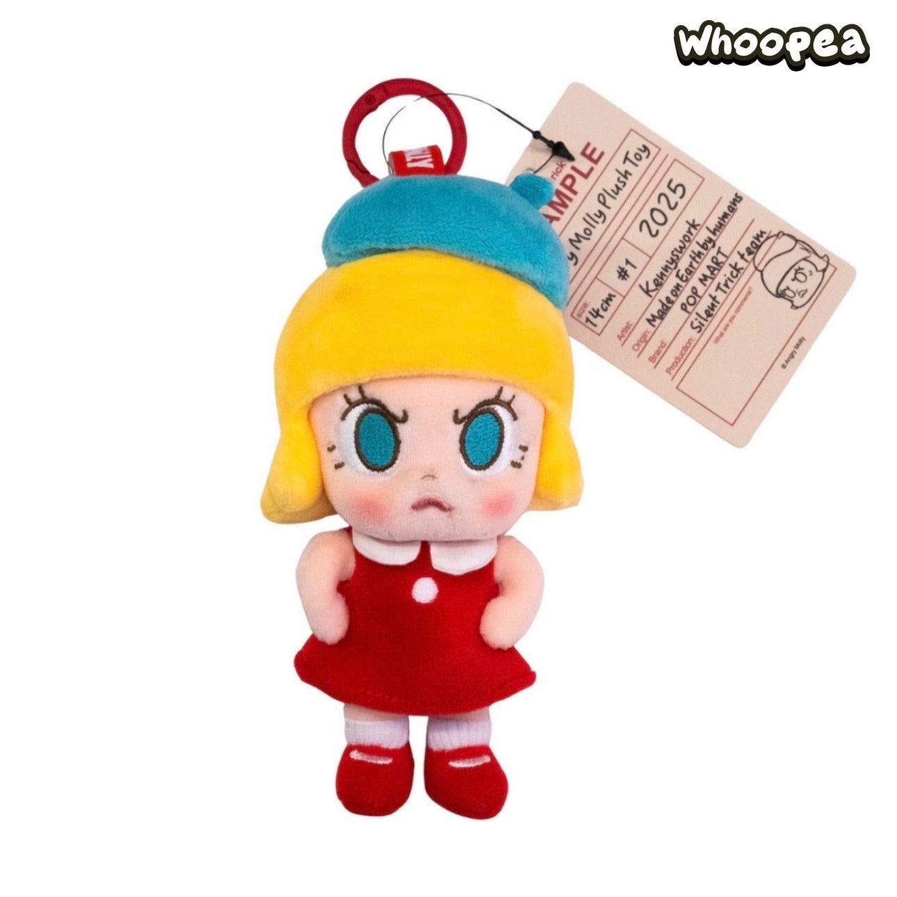 ひまわり　molly20周年AngryMolly ぬいぐるみペンダント POP MART Molly 20th Anniversary Angry Molly Plush Pendant – Art