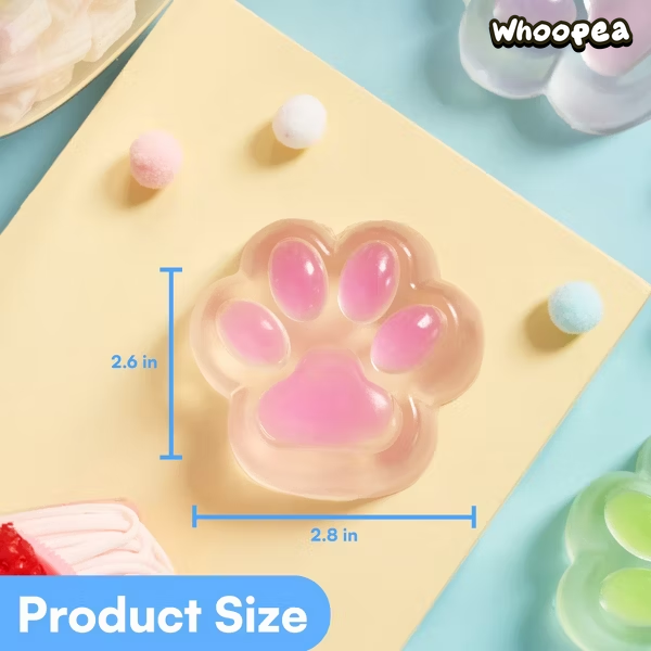 Crystal Cat Paw Taba Squishy - Sensory Fidget Toy