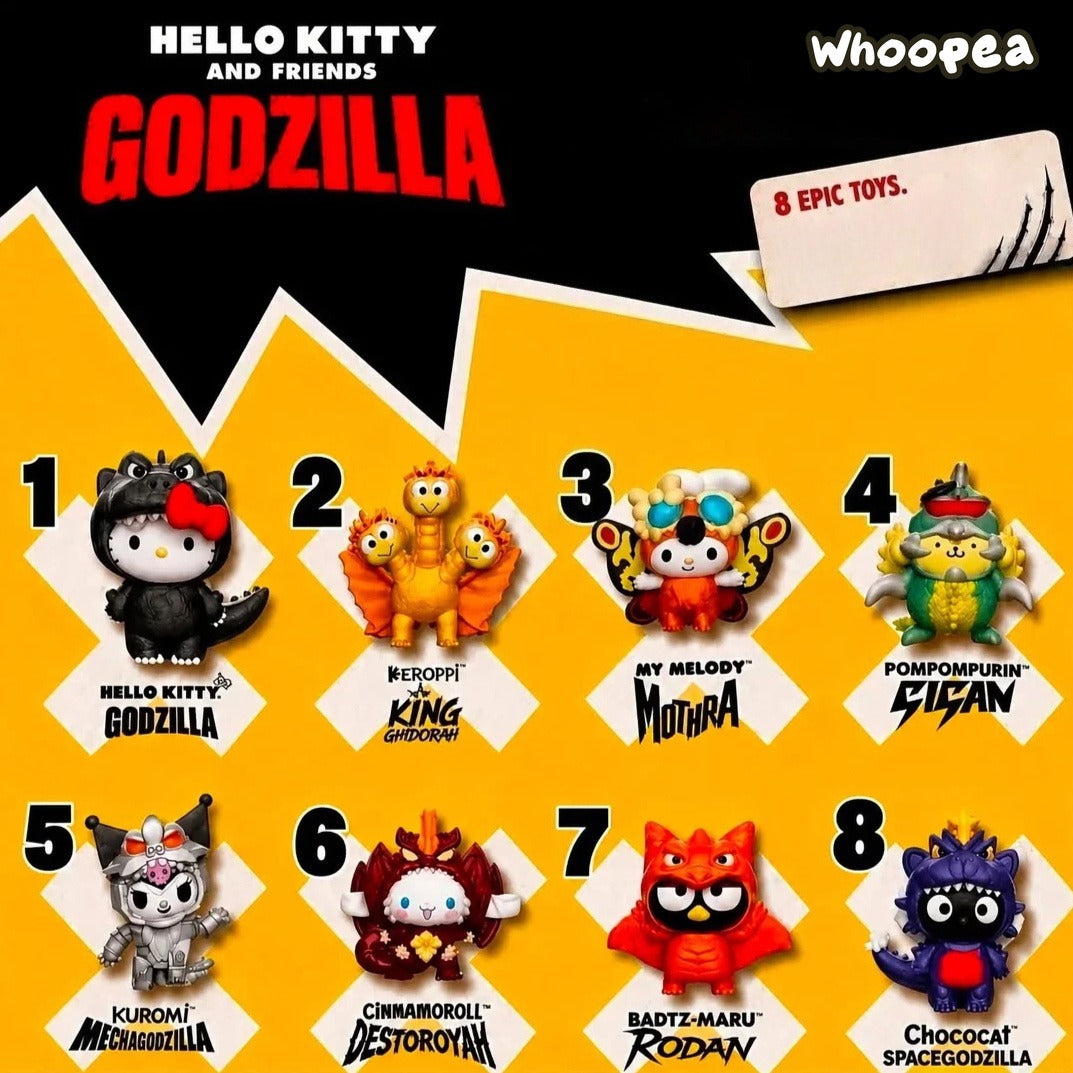 HK and Friends × Godzilla McDonald's Series Figure Collection