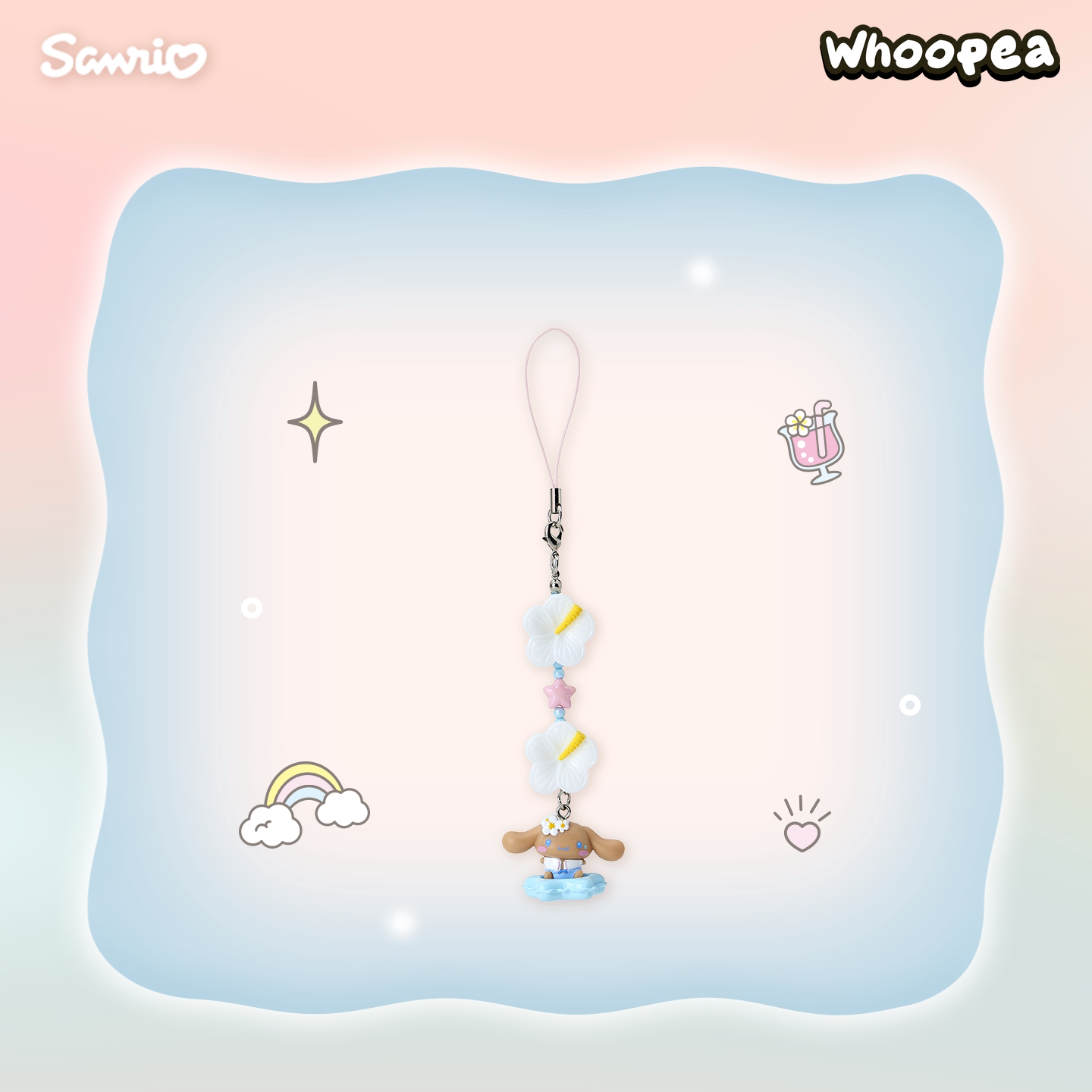 SANRI0 Sun Kissed Party Series Figure Phone Charm Blind Box