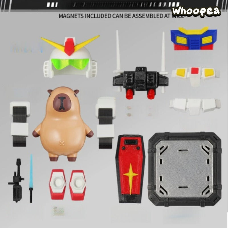 Iron Capybara Series 3D Printed Magnetic Figure