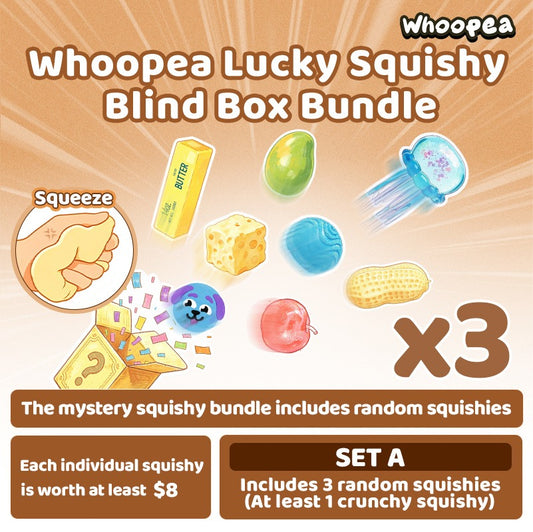 Whoopea Lucky Squishy Blind Box Bundle