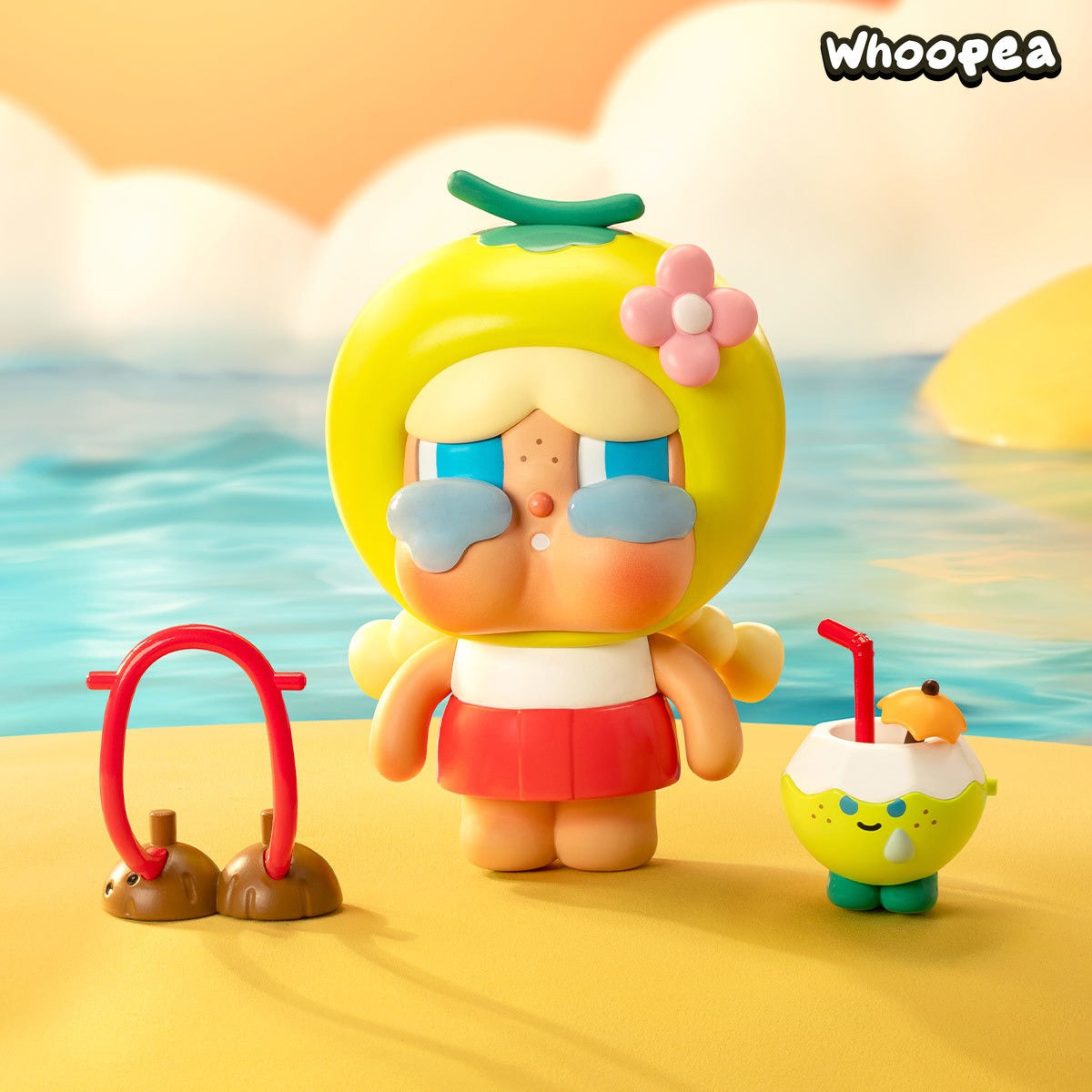 新品未開封 クライベイビー Crybaby Coconut Figure Crybaby Coconut Figure-Brown - POP MART (United States)