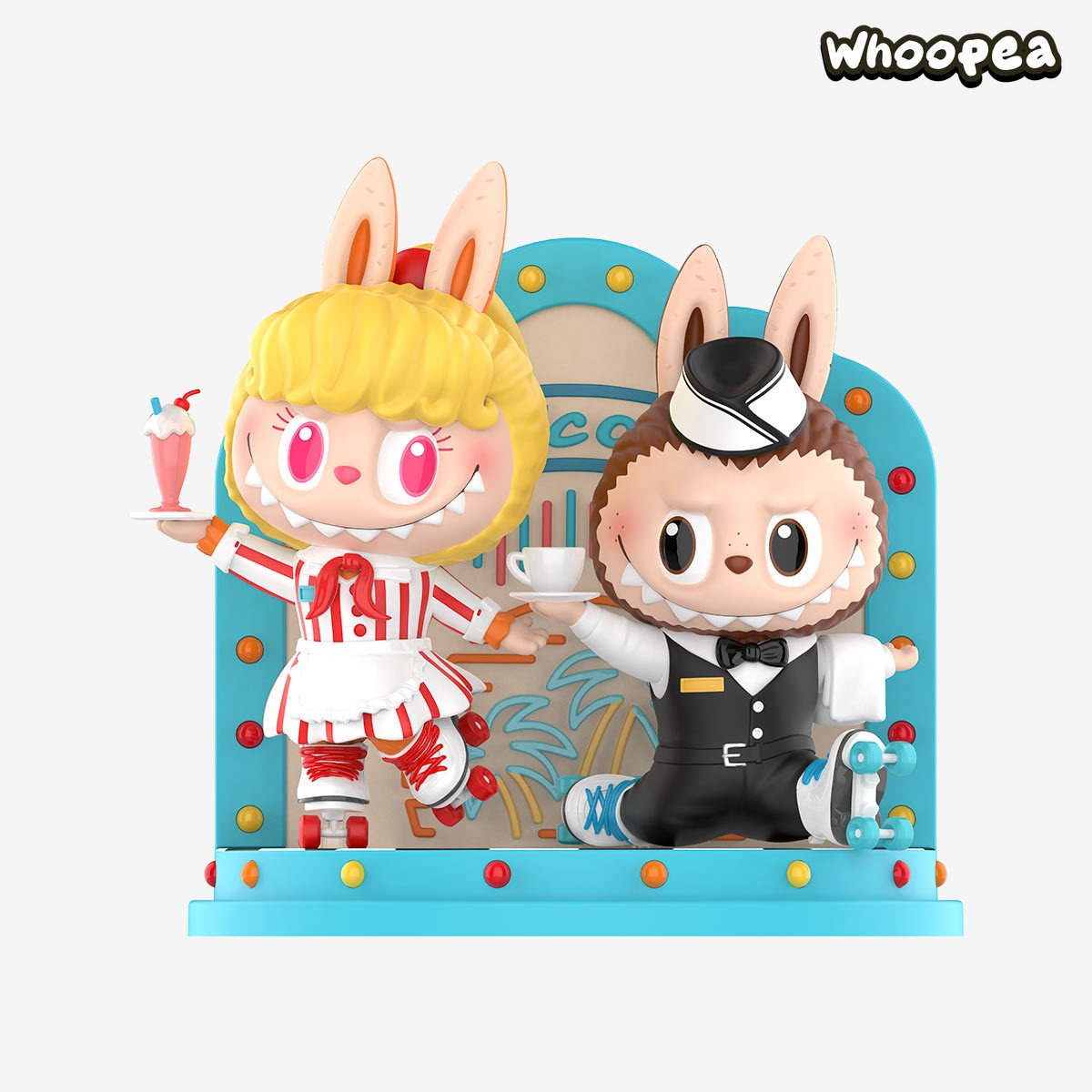 POP MART THE MONSTERS Cafeteria Figurine Hanging Card