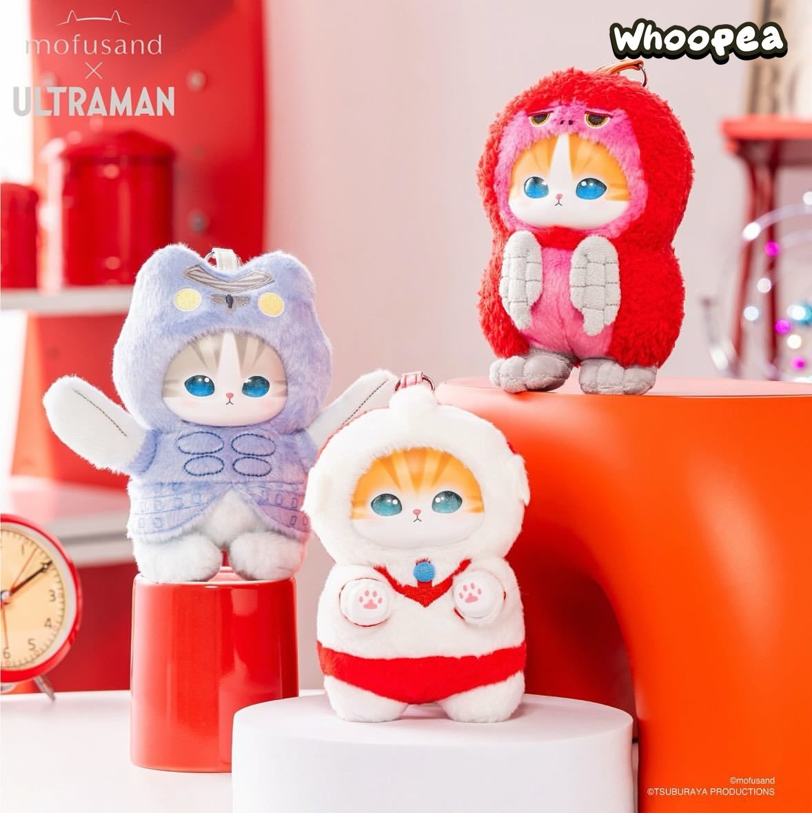 Mofusand × ULTRAMAN Collab Series Vinyl Plush Pendant Blind Box (PRE-ORDER)