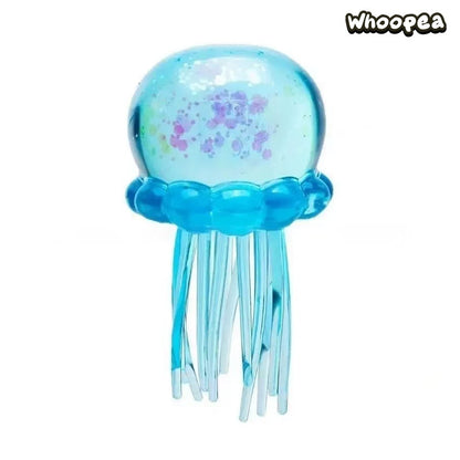 Glitter Jellyfish Slow Rising TPR Squishy - Sensory Fidget Toy