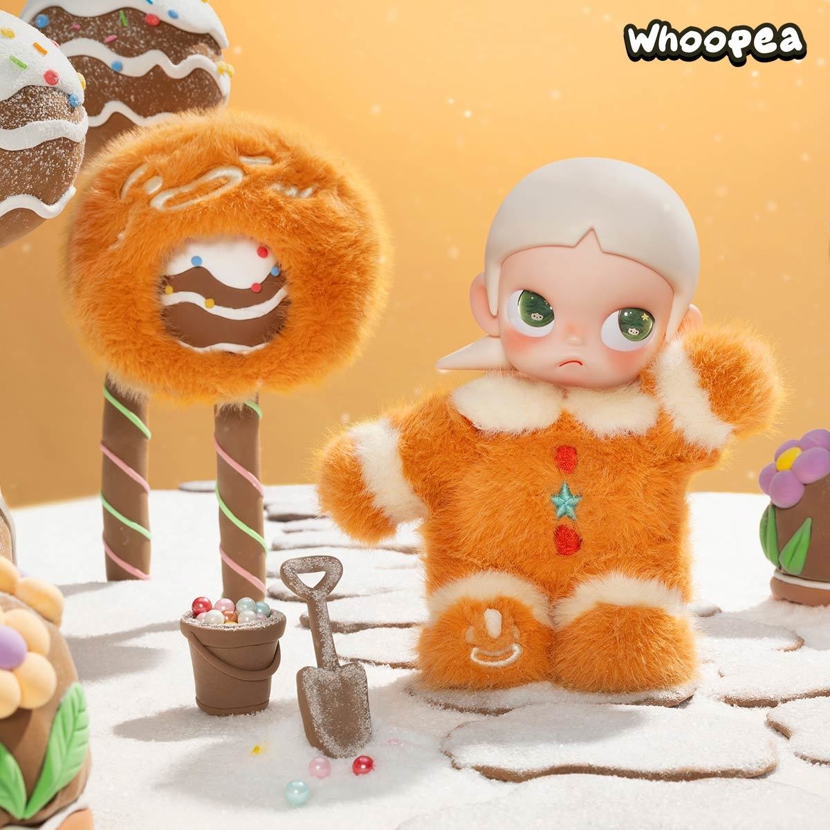 POP MART Ginger ぬいぐるみ POP MART Zsiga Gingerbread Man 1/8 Action Figure – WHOOPEA