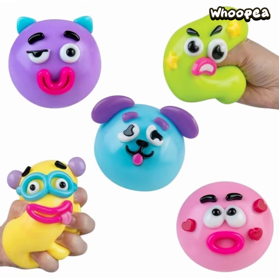 Funny Dog Face Swap Smusher Squishy - Sensory Fidget Toy