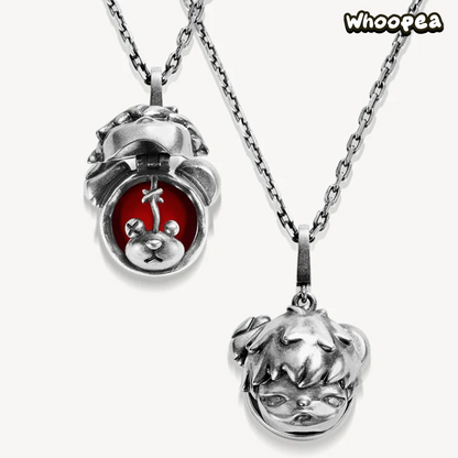 POPOP Hirono Vintage Bear Double-Layer Necklace