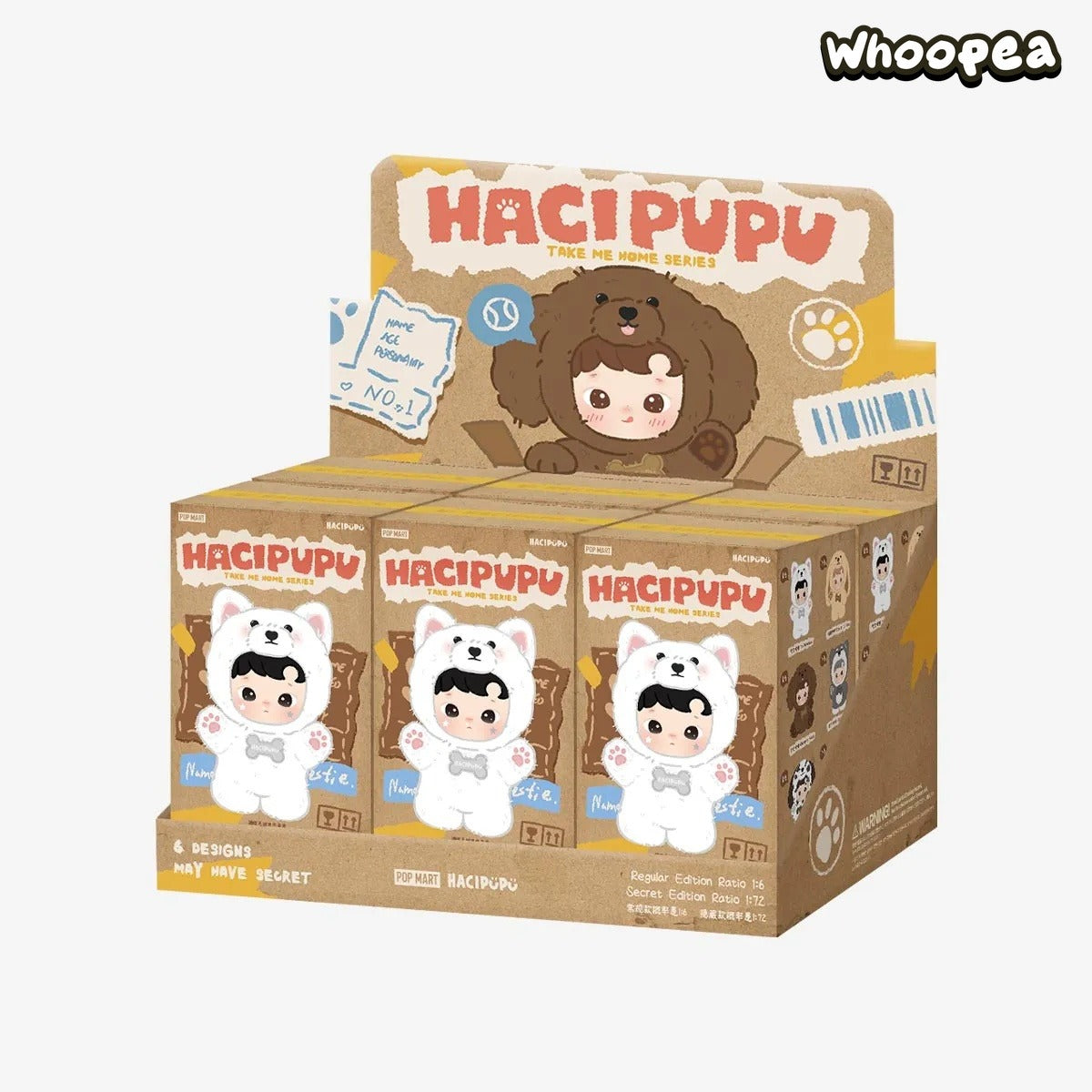 POP MART HACIPUPU Take Me Home Series - Vinly Plush Pendant Blind Box (PRE-ORDER)