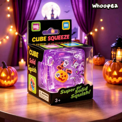 Halloween Crystal Slow Rising TPR Cube Squishy- Fidget Toy