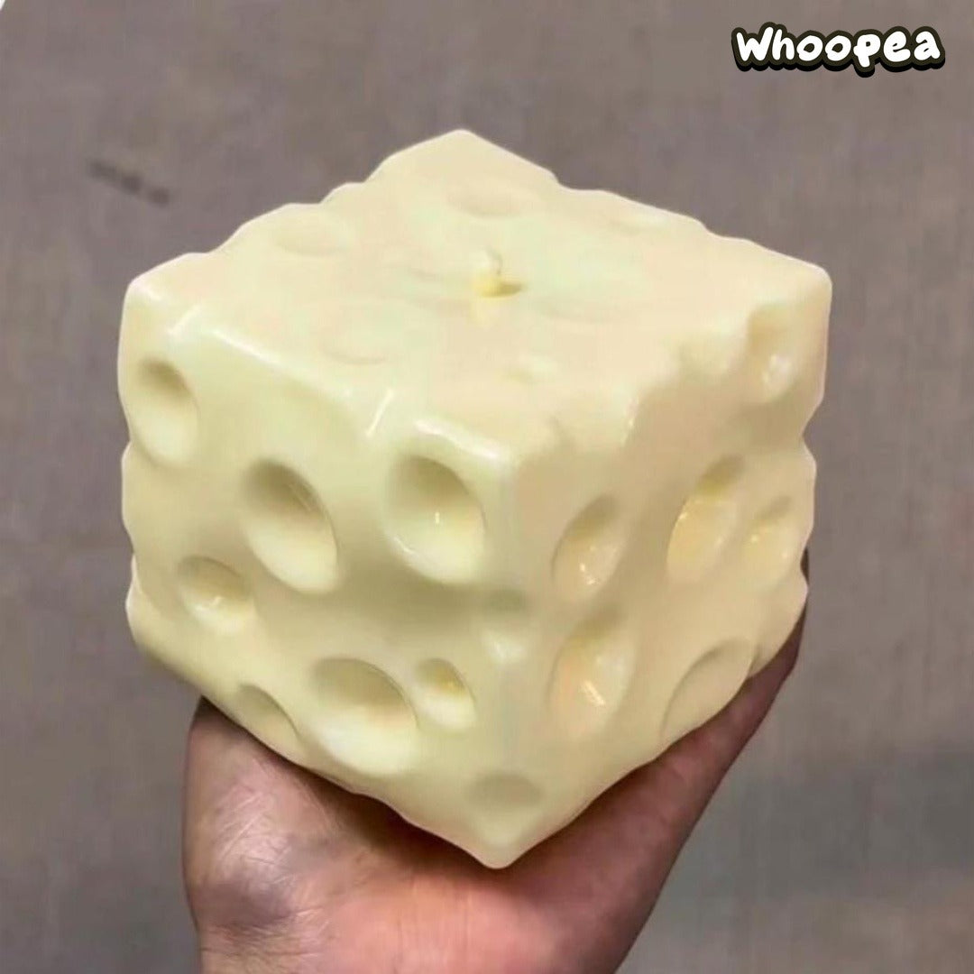 Viral Jumbo Cheese Cube Squishy (Zero bounce-back) - Sensory Fidget Toy