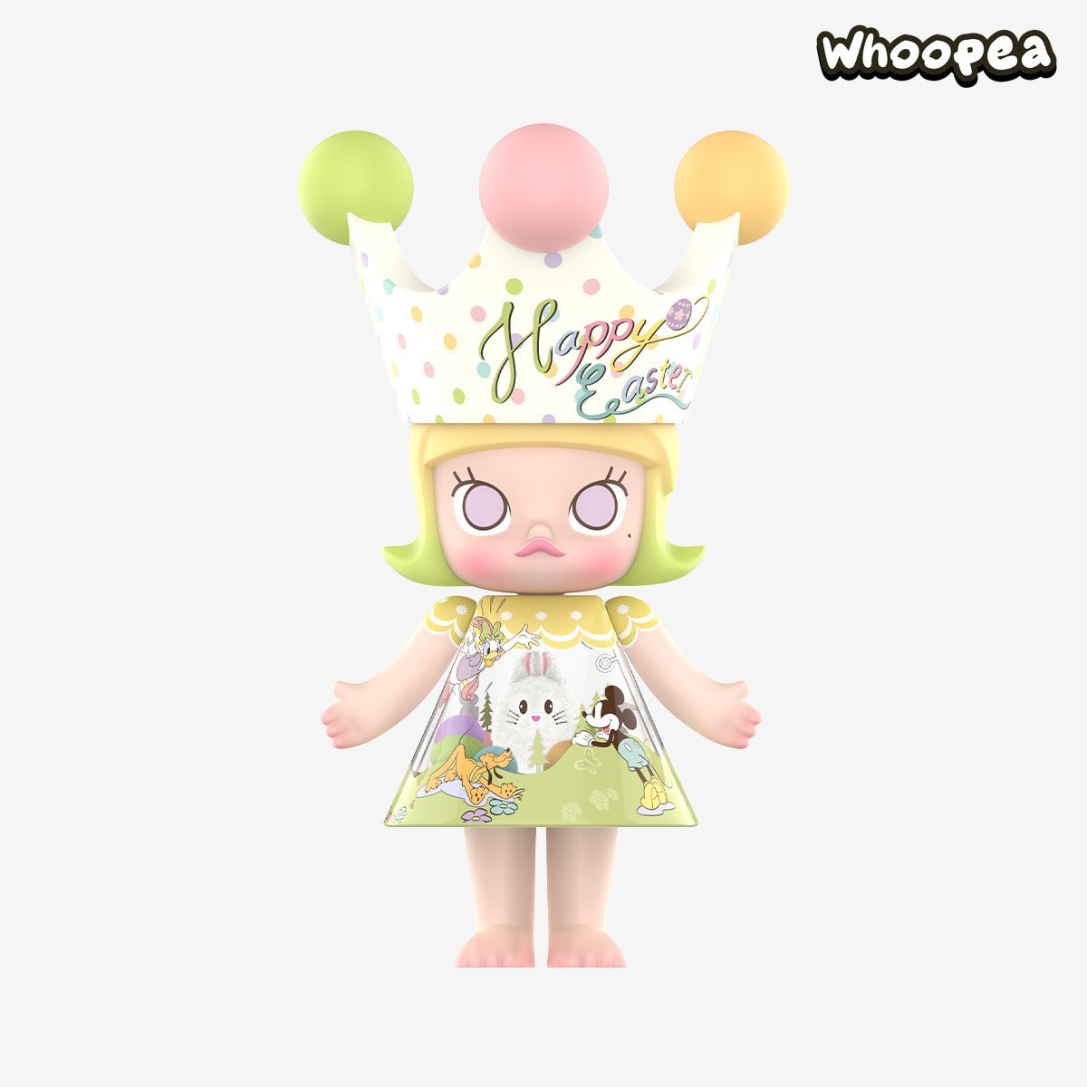 POP MART MEGA ROYAL MOLLY 400%And 1000% Mickey and Friends Happy Easter Series Figure