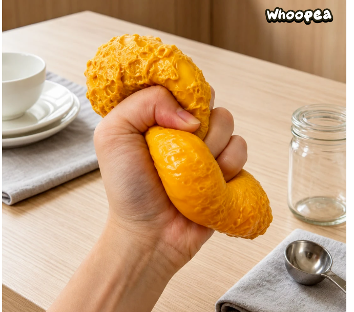 Jumbo Fried Chicken Leg TPR Shaving Foam-Filled Squishy - Sensory Fidget Toy