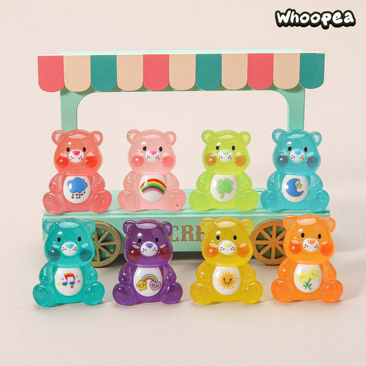 Luminous Care Bear Collection, Mini Figures, 8 colors