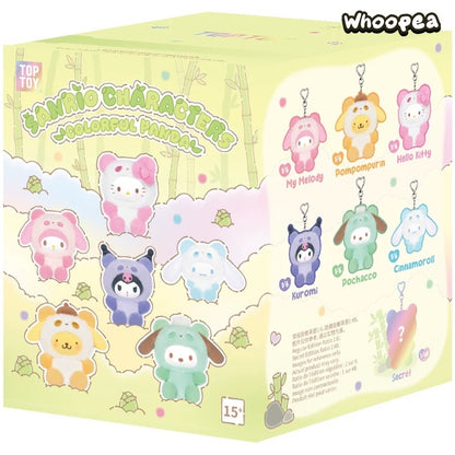 SANRI0 Characters Colorful Panda Series Plush Pendant Blind Box