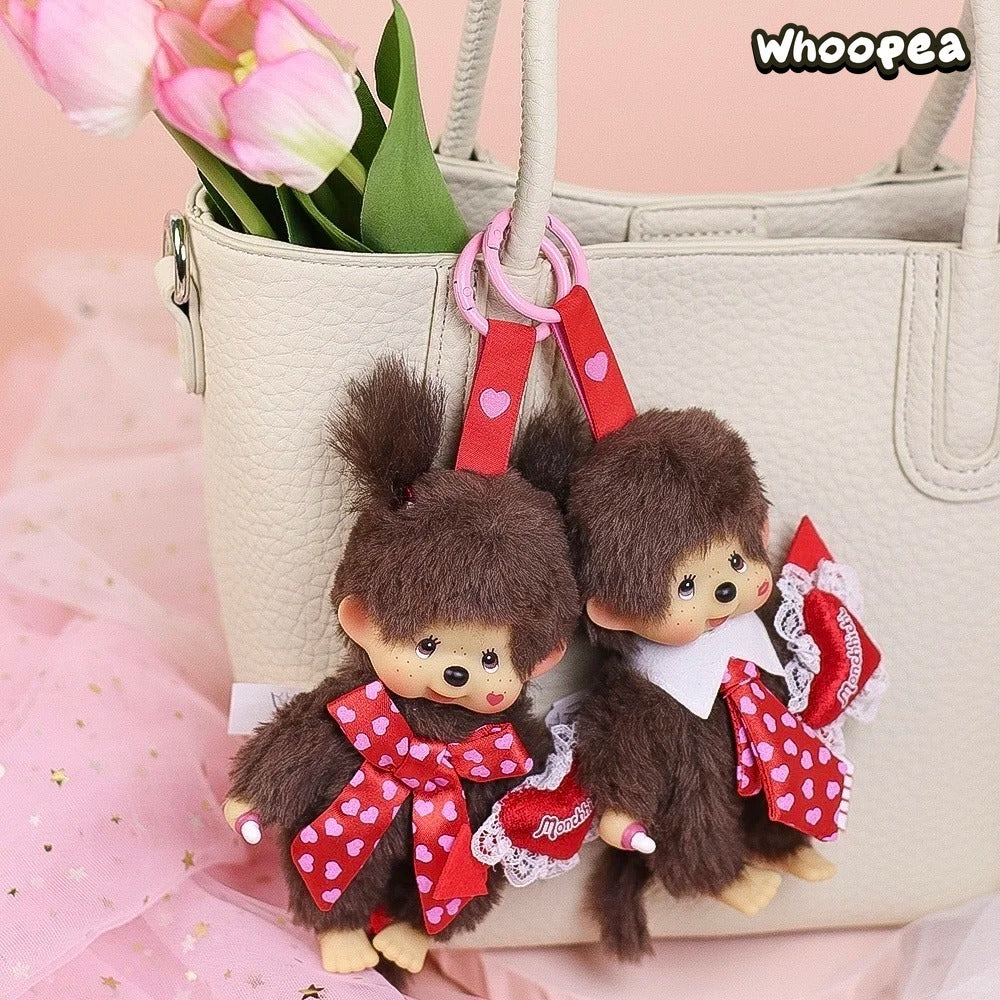 Monchhichi Kiss Love Series Plush Keychain