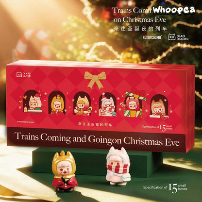 XXFU XiaoXiaoFu Christmas Train Series Mini Beans Figures Blind Box