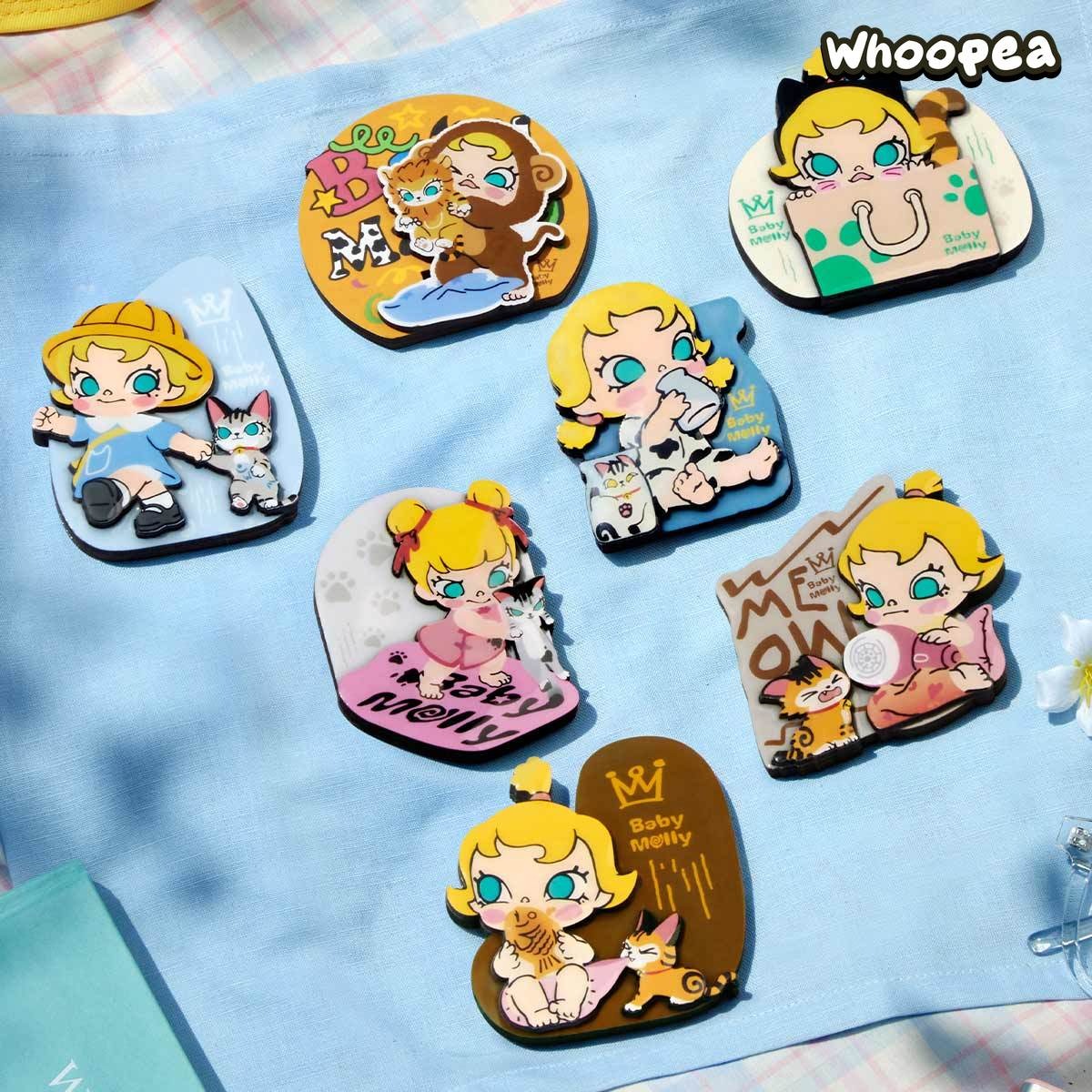 Baby Molly & Baby Tabby Series-Fridge Magnet Blind Box